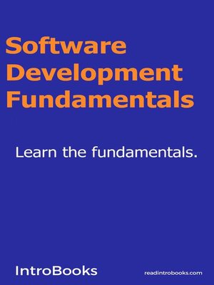 cover image of Software Development Fundamentals